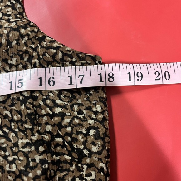 Gap Womens Sleeveless Cheetah Print Top Size S Tie Shoulder - Picture 7 of 8